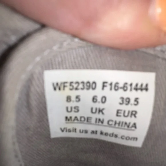 Keds X Kate New York Silver Glitter Champion Sneakers, Size 8.5 - Picture 10 of 10